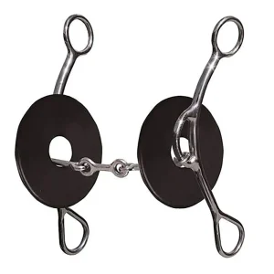 Professionals Choice Professional's Brittany Pozzi 3 Piece Smooth Dogbone 8in Snaffle Gag Bit