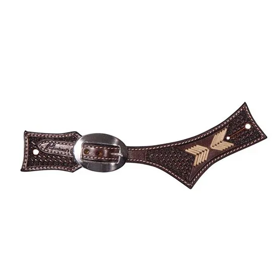 Professionals Choice Professional's Hatchet Chocolate Arrowhead Ladies Spur Straps