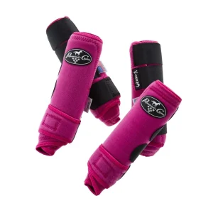 Professionals Choice Special Edition Hot Pink SMB3 Medium 4 Pack Splint Boots