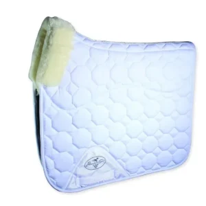 Pros Choice Dressage Pad With Fleece White