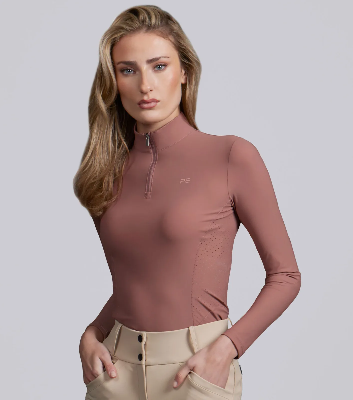 Prospero Long Sleeve Training Top Rosewood