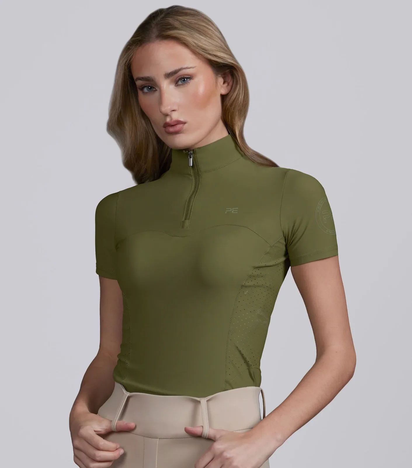 Prospero Short Sleeve Training Top Olive