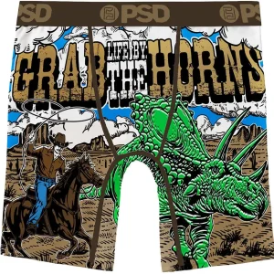 Psd Underwear Boy's By The Horns Boxer Briefs