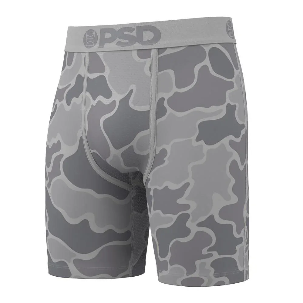 Psd Underwear Men's Grey Duck Camo Boxer Briefs