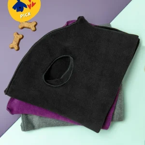 Pullover Stretch Dog Fleece in Black