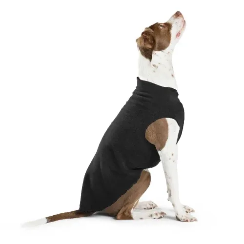 Pullover Stretch Dog Fleece in Black - Image 2