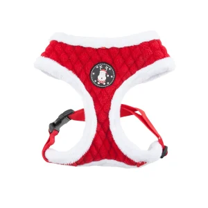 Puppia® Red Holiday Blitzen Warm & Fuzzy Dog Harness
