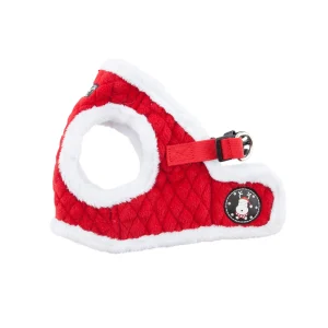 Puppia® Red Holiday Blitzen Warm & Fuzzy Vest Dog Harness