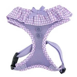 Puppia® Vivien Gingham Ruffle Air-Mesh Over-the-Head Dog Harness