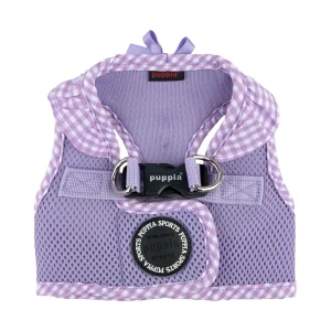 Puppia® Vivien Gingham Ruffle Air-Mesh Step-In Dog Harness