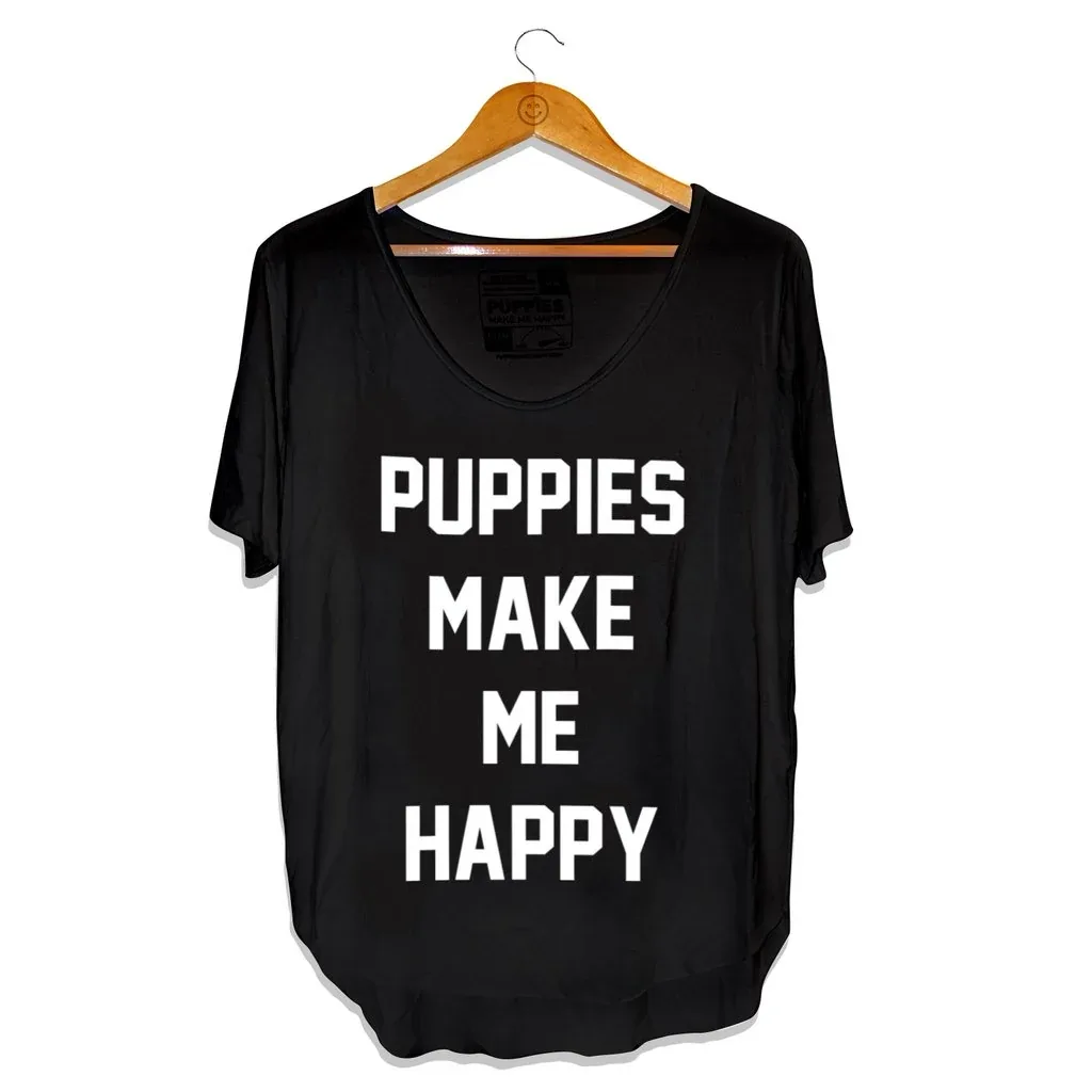 PUPPIES MAKE ME HAPPY | Title Weekend Tee