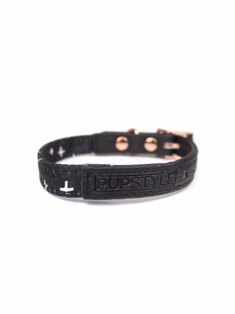 PUPSTYLE | Black Cross City Collar - Image 2