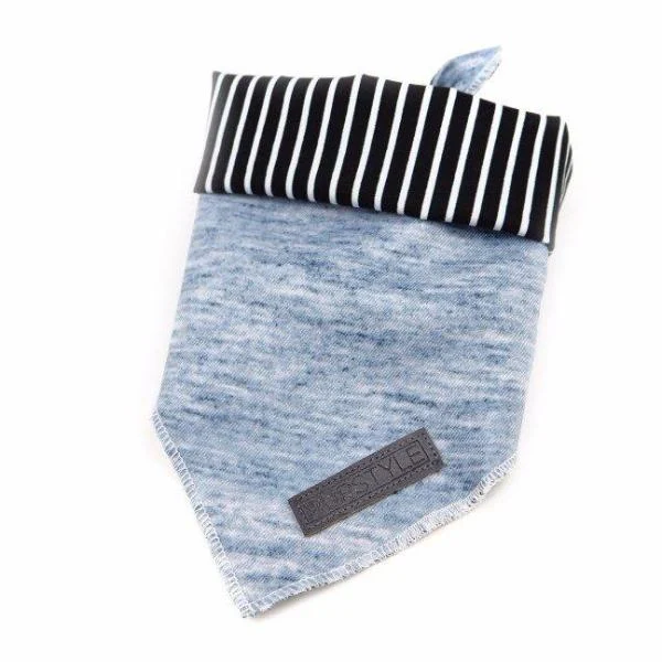 PUPSTYLE | Greys for Days Tie-Up Reversible Bandana