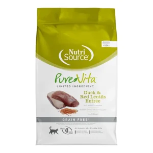 Pure Vita Cat Grain-Free Duck & Red Lentils, 4 lb