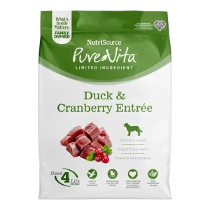 Pure Vita Dog Duck & Cranberry, 12 lb