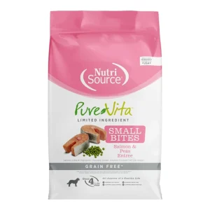 Pure Vita Small Bites Grain Free Salmon & Peas, 4 Lbs