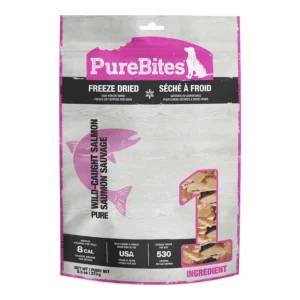 Purebites Freeze Dried Dog Treats Salmon 9.5oz.