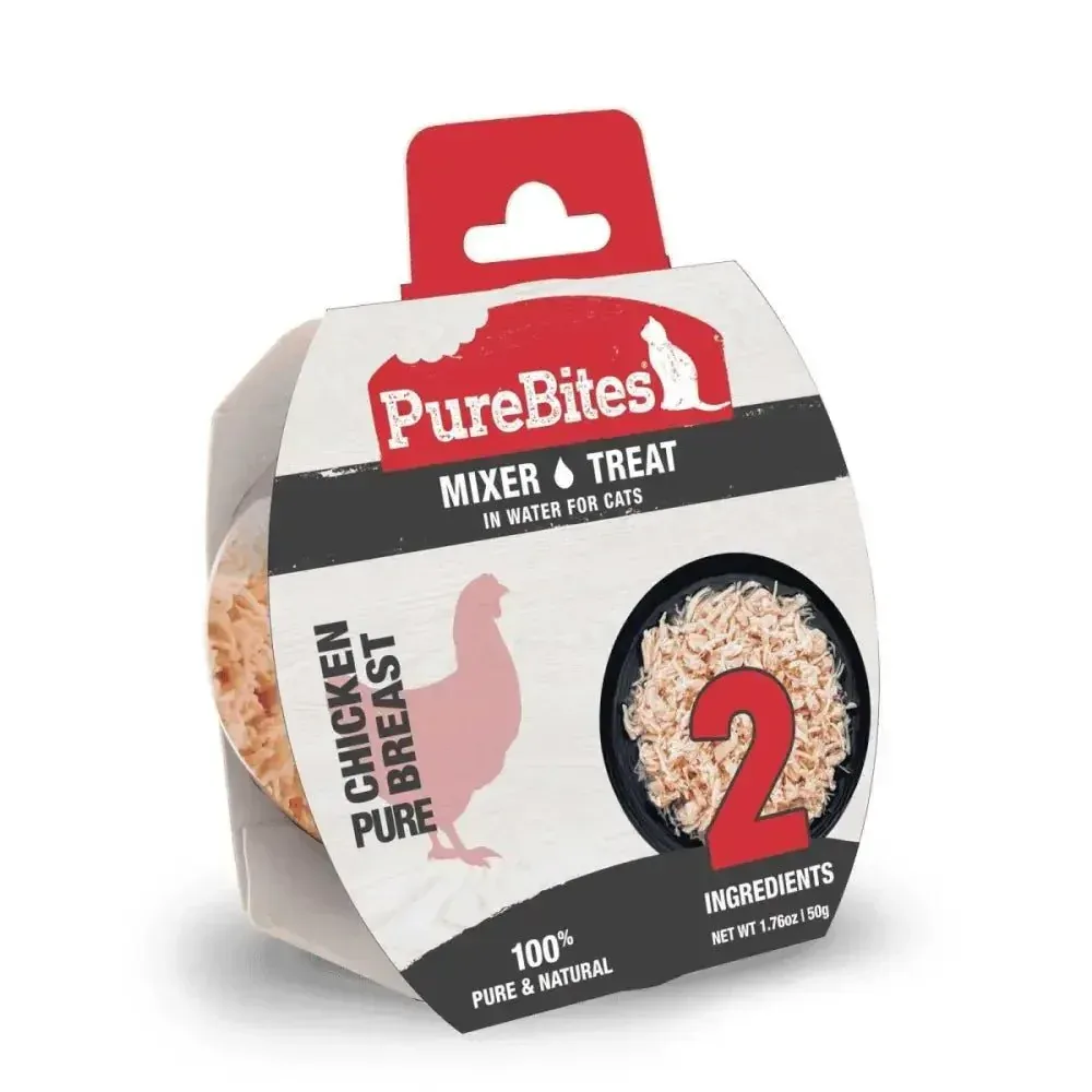 PureBites Mixers Chicken Breast in Water Cat Food 12 / 1.76 oz