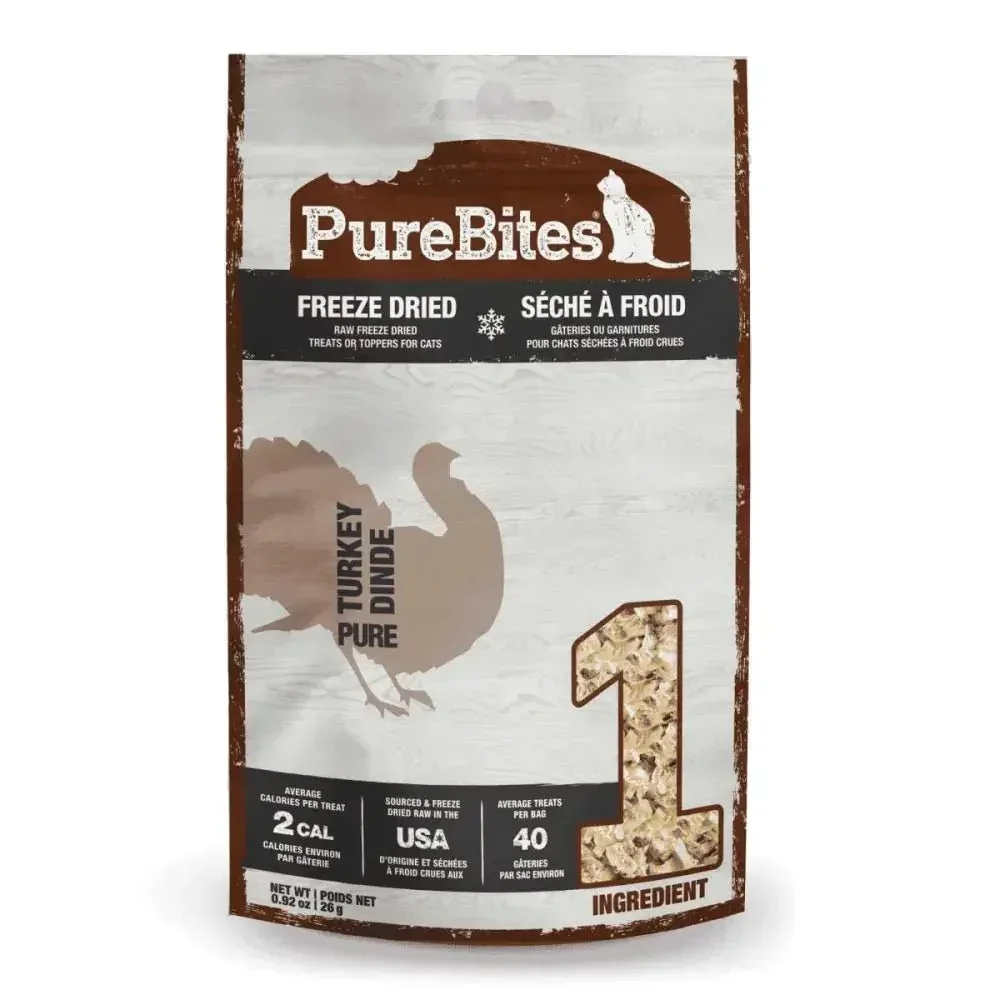 PureBites Turkey Breast Freeze-Dried Cat Treats 0.92 oz