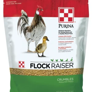 Purina Animal Nutrition Flock Raiser Crumbles, 5 Pound Bag