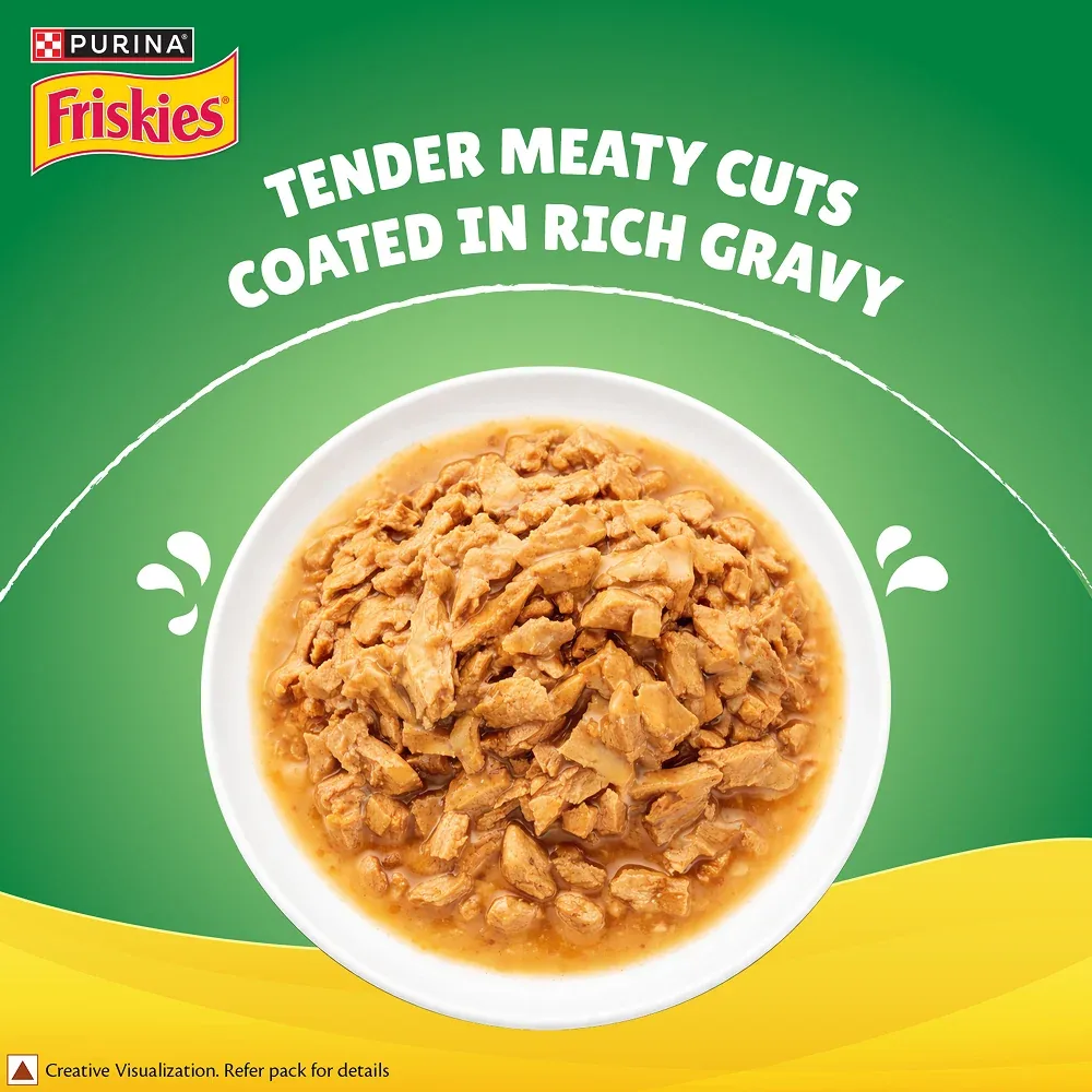 Purina Friskies Gravy licious Chicken Flavour Adult Cat Food - Image 2