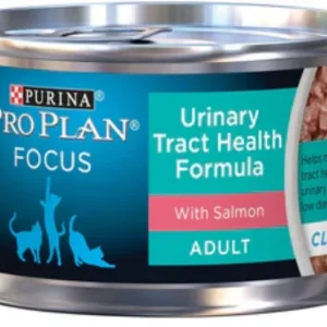 Purina Pro Plan Focus Urinary Tract Health Salmon Recipe Wet Cat Food-3oz-24Pack
