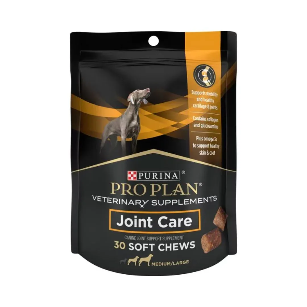 Purina Pro Plan Veterinary Diets Joint Supplement for Dogs, Hip & Joint Soft Chews for Large Dogs, 30 count