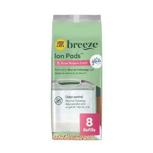 Purina® Tidy Cats™ Breeze Cat Litter Ion Pads, Odor Control, Rose Blossom Scented Refill Pack- 8 Ct