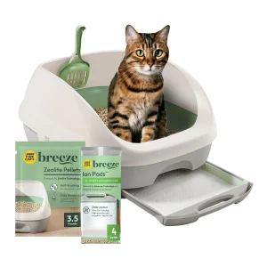 Purina® Tidy Cats™ Breeze Litter Box System Starter Kit- Includes Litter Box, Ion Pads & Pellets