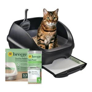 Purina® Tidy Cats™ Breeze Litter Box System Starter Kit, Includes Litter Box, Ion Pads & Pellets