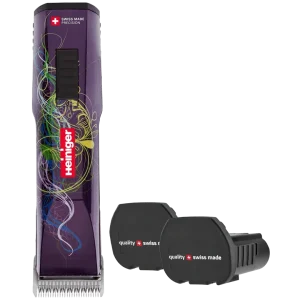 Purple Saphir Cordless Clipper with Two Batteries by Heiniger