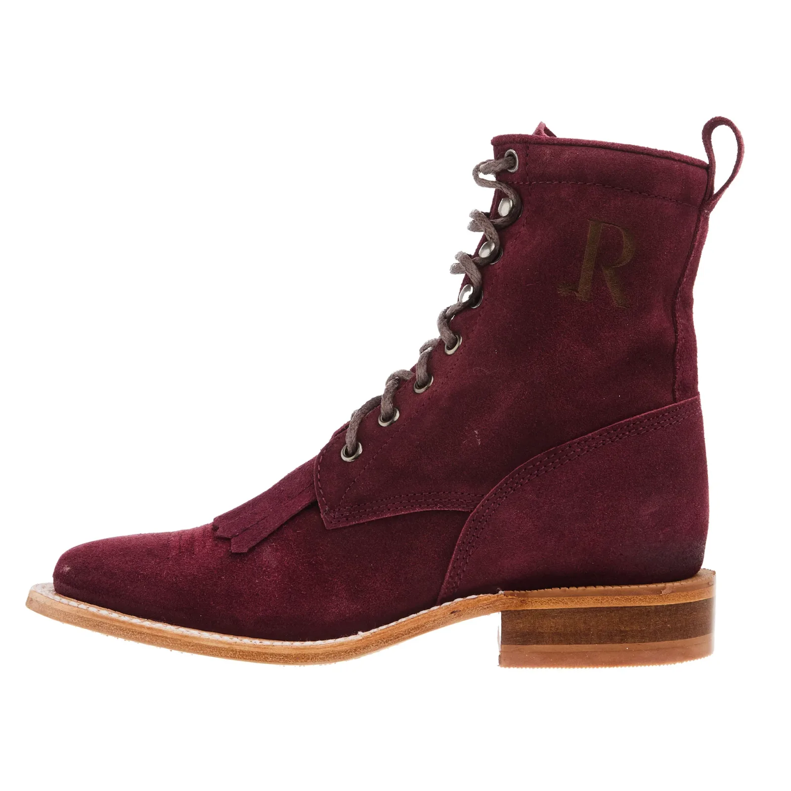 R Watson Boots Womens Red Lacer Roughout Boot - Image 2