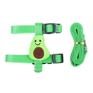 Rabbit Cat Harness and Leash Set Adjustable Pet Lead Leash for Small Animals Ferrets Piggies Hedgehogs Outdoor