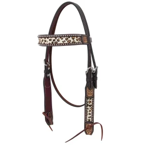 Rafter T Ranch Company Leopard Browband Headstall