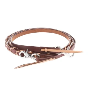 Rafter T Ranch Company Natural Lace 5/8in Harness Leather Barrel Reins