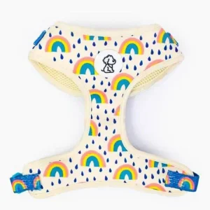 Rainbow Bright Padded Adjustable Dog Harness