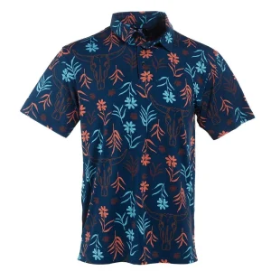 Raised by Coyotes Skulls & Daises Polo