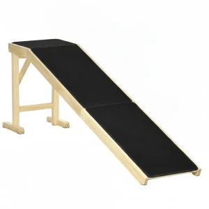 Ramp For Dog Bed, Pet Ramp For Dog With Non-slip Carpet And Top Platform