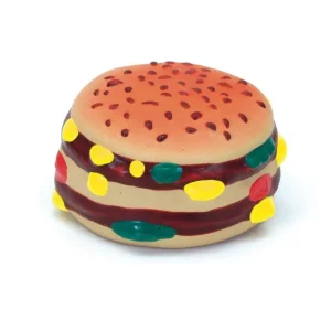 Rascals Latex Dog Toy hamburger Multi-Color, 2.5 in