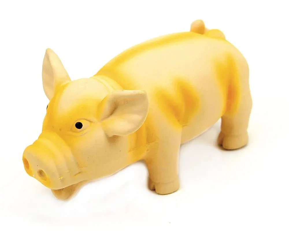 Rascals Latex Dog Toy Pig, 3.25 In