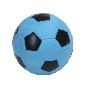 Rascals Latex Dog Toy Soccerball, Blue, 3 in