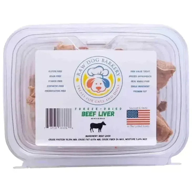 Raw Dog Barkery Beef Liver Freeze-Dried Dog Treats