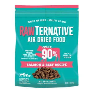 Rawternative Air Dried Dog Food Salmon and Beef 1lb