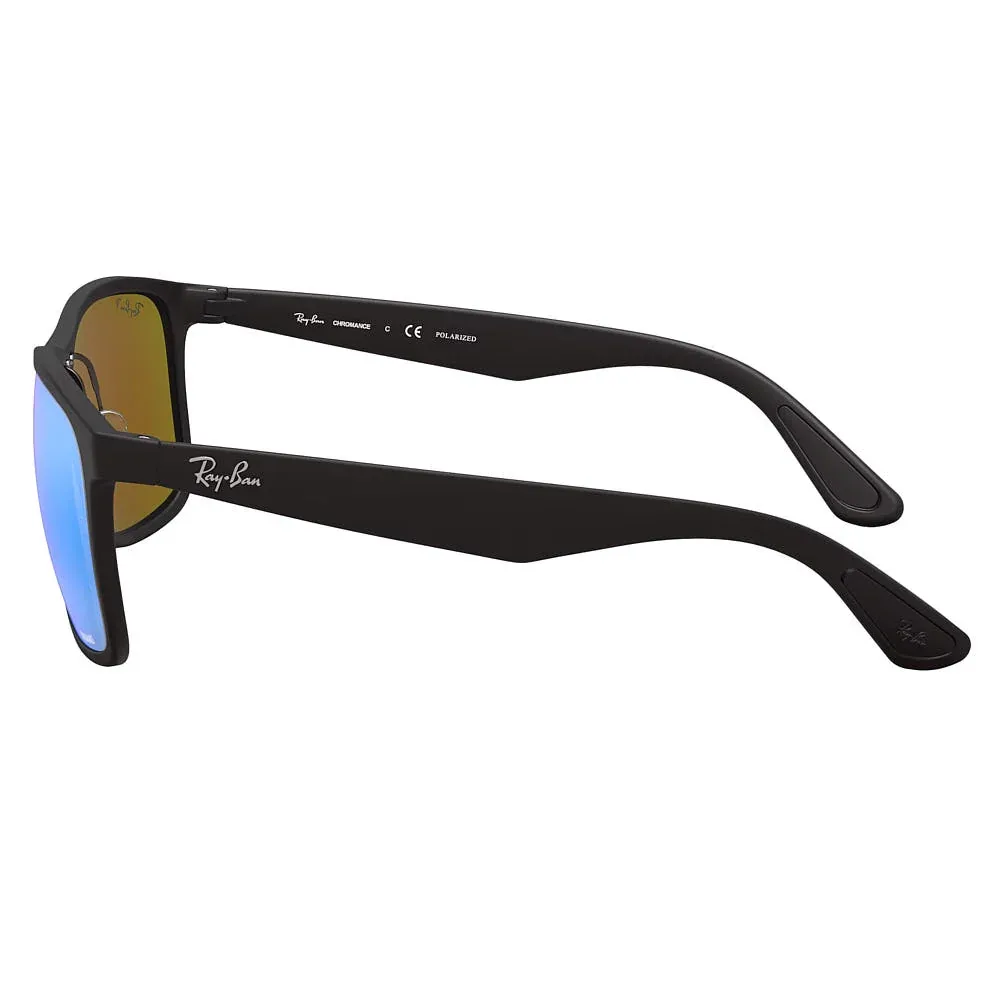 Ray-Ban Black & Blue Chromance Sunglasses - Image 2