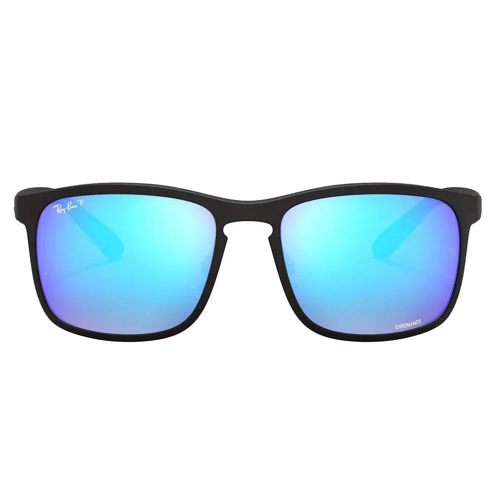 Ray-Ban Black & Blue Chromance Sunglasses
