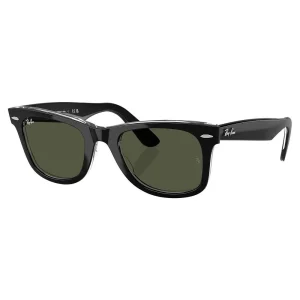 Ray-Ban Black & Green Wayfarer Classic Sunglasses