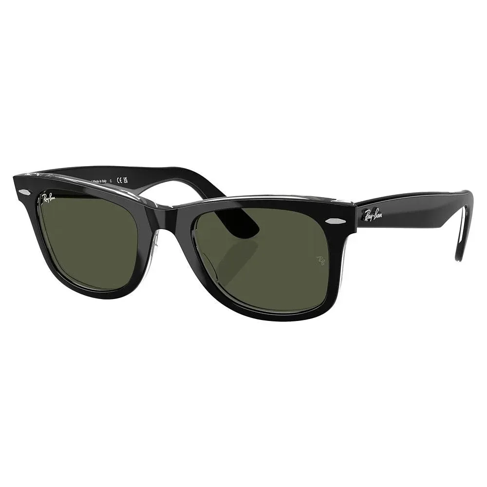 Ray-Ban Black & Green Wayfarer Classic Sunglasses