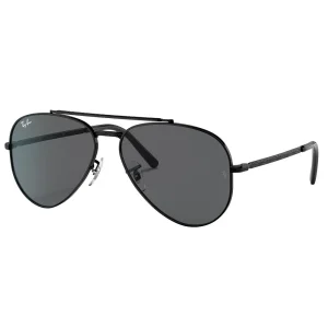 Ray-Ban Black & Grey Aviator Sunglasses