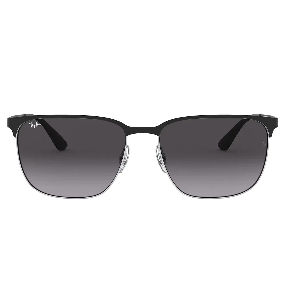 Ray-Ban Black, Silver, & Grey Arista Sunglasses - Image 2