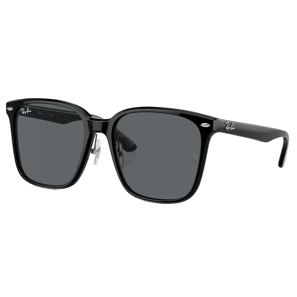 Ray-Ban Polished Black & Dark Grey Sunglasses